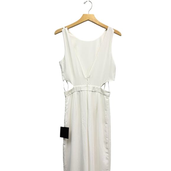 Lulus Moments to Remember White Sleeveless Wide-Leg Cutout Jumpsuit size S NWT - Picture 2 of 6